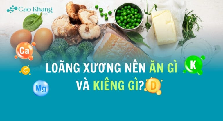Loãng xương nên ăn gì và kiêng gì (1)