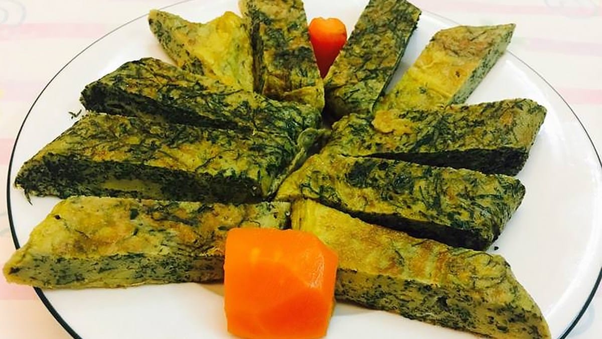 trứng xào lá lốt]