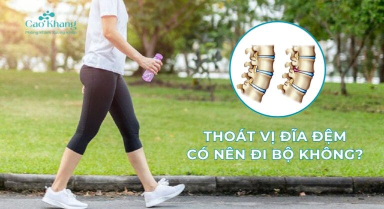 bị thoát vị đĩa đệm có nên đi bộ không?