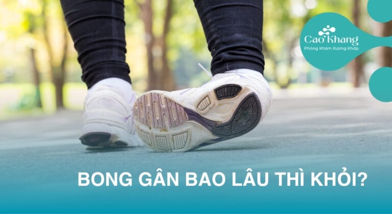 bong gân chân bao lâu thì khỏi