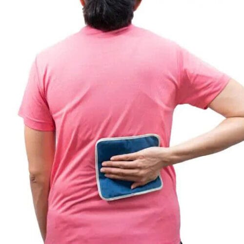 chườm nóng lạnh cột sống