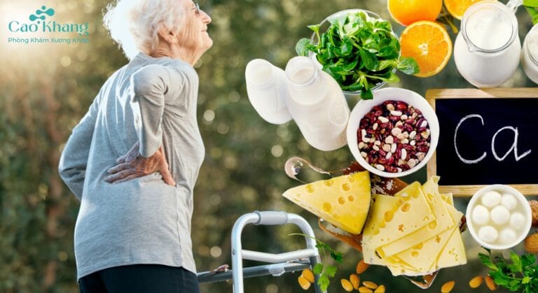 bổ sung canxi cho người thoái hóa cột sống