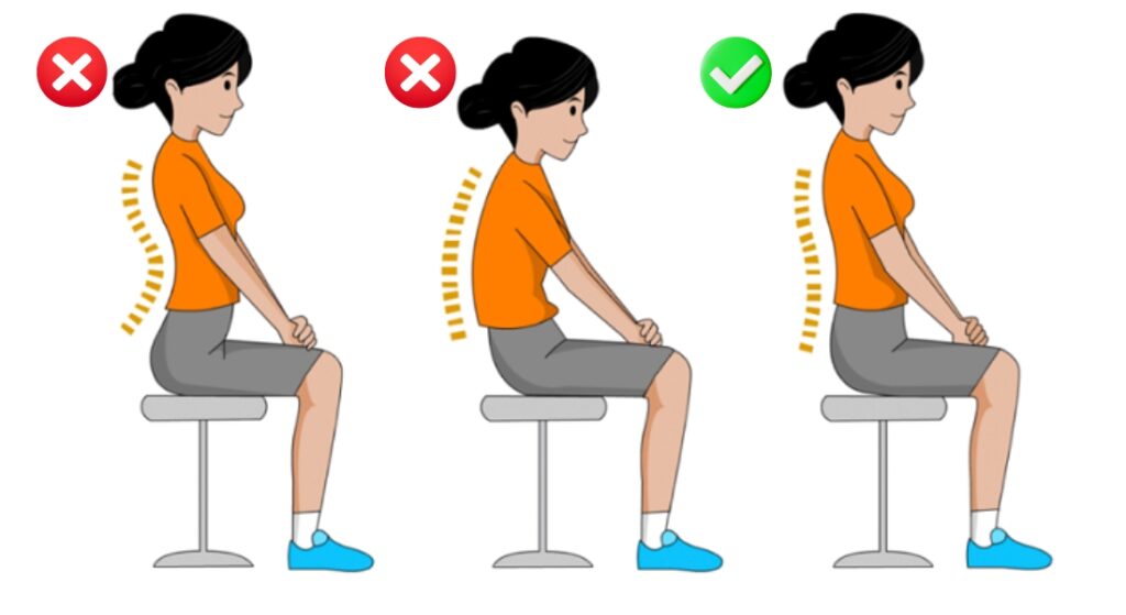 tư thế ngồi học đúng tránh cong vẹo cột sống học đường