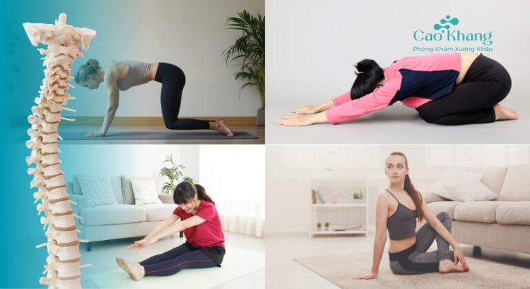 bài tập kéo giãn cột sống lưng