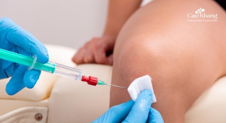 tiêm dịch khớp gối