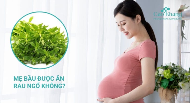 bầu ăn rau ngổ được không