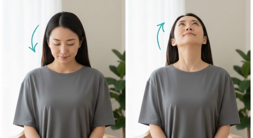 Bài tập gập cổ – duỗi cổ nhẹ nhàng