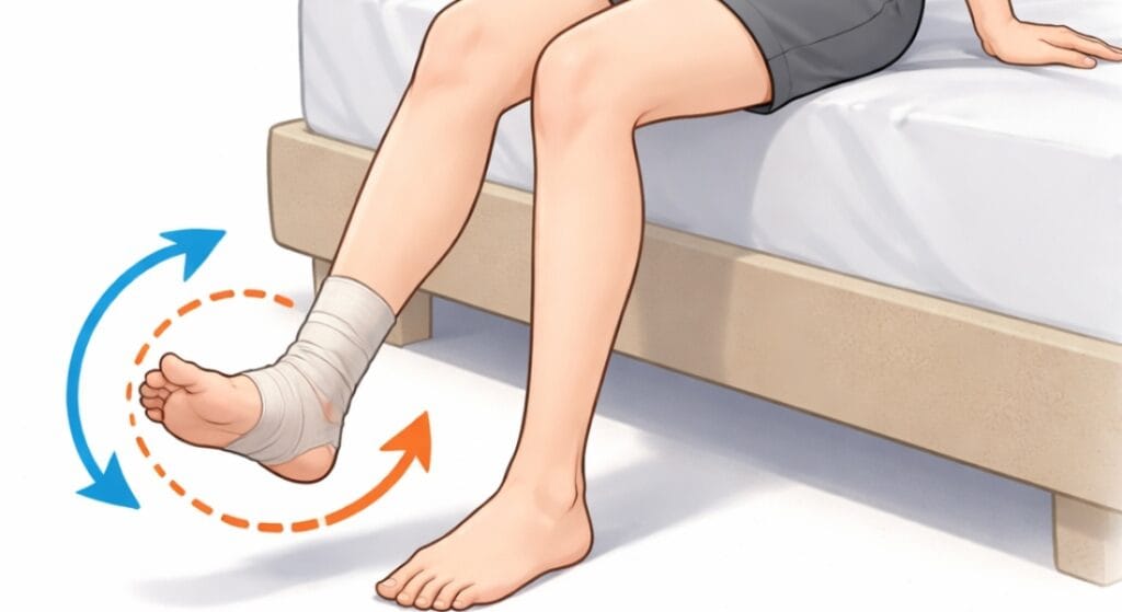 bài tập xoay cổ chân