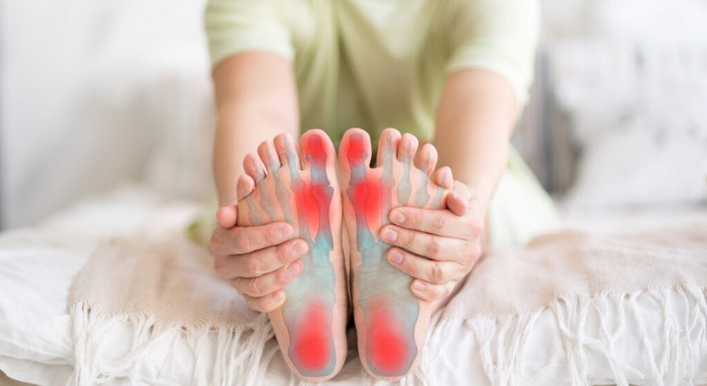 bị đau lòng bàn chân