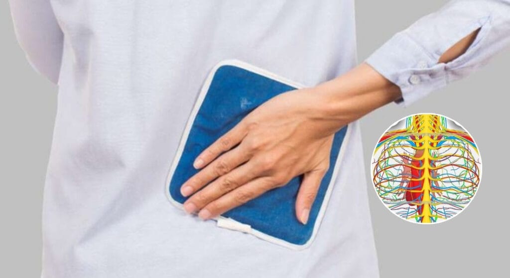 chườm nóng đau thần kinh liên sườn